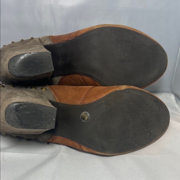 Jessica Simpson Rust/Brown Leather Ankle Booties - Picture 9 of 9